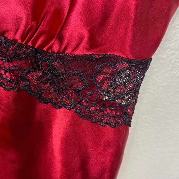 Lilac and London Babydoll Lace Whimsigoth Y2K 90's Vamp Cami Top Fuchsia Sz XL - Picture 5 of 8